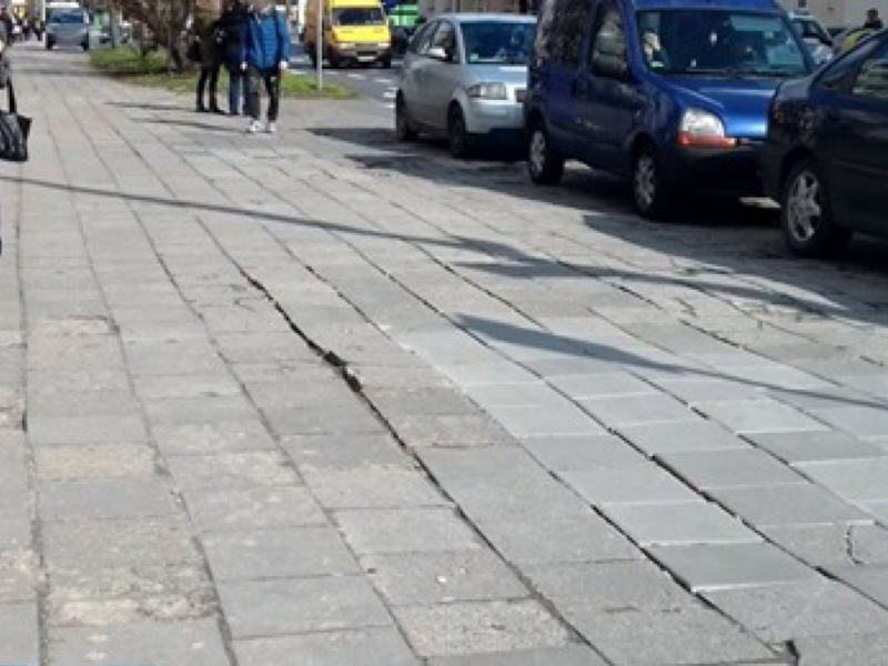 Chodnik ul. Szpitalna Poznań Rada Osiedla Ogrody Poznań